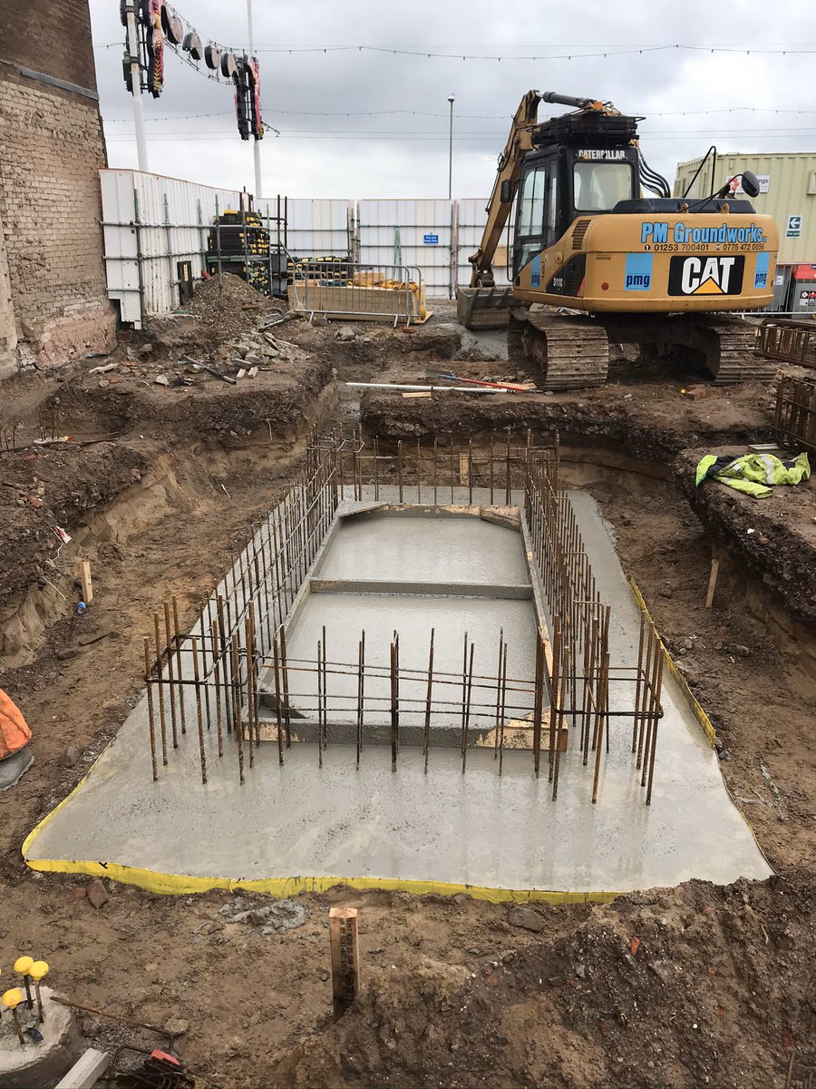 pmgroundworks's tweet photo. Playing by the seaside at the new @easyhotel in Blackpool before Christmas. Great start to get the job in front.  #hotel #concrete #groundwork #easyhotel https://t.co/Gsj2hFmvy7