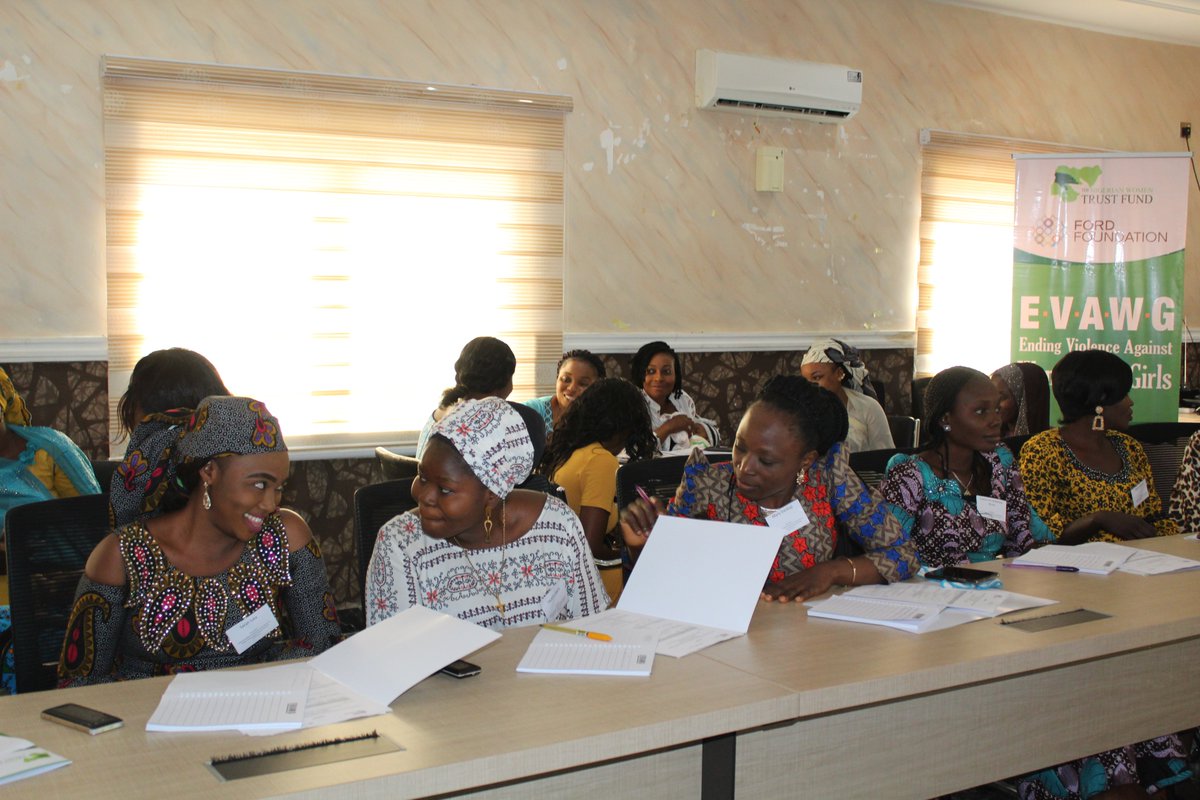 womenfundng's tweet photo. Ongoing in Yola: A 3-day capacity building workshop to enhance the skills of selected Young Female Feminists (YFF) to raise and sustain their voices in demanding actions on VAWG in Nigeria, especially in relations to leadership, governance & politics
#EVAWGProject
@FordFoundation https://t.co/Z1y3Jtw2FN