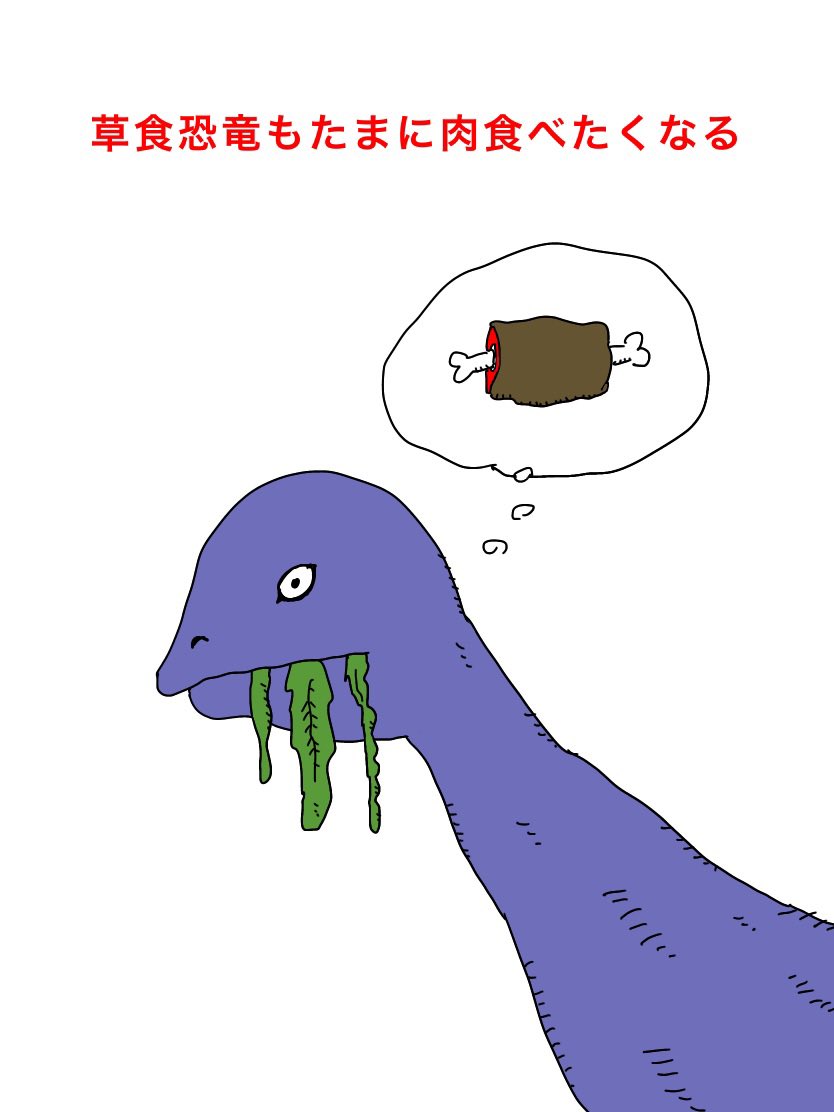 恐竜あるある

#イラスト好きな人と繋がりたい 
#アイビスペイント 
#まのまんが
#大喜利 