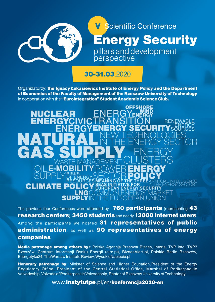 Call for proposals for the 5th Scientific Conference “Energy Security - Pillars and Development Perspective”👩‍💼👨‍🎓

More info➡️ instytutpe.pl/en/konferencja…

#energytransition #energypolicy #energysector #RenewableEnergy #naturalgas #NewTechnology #energytechnologies #windenergie