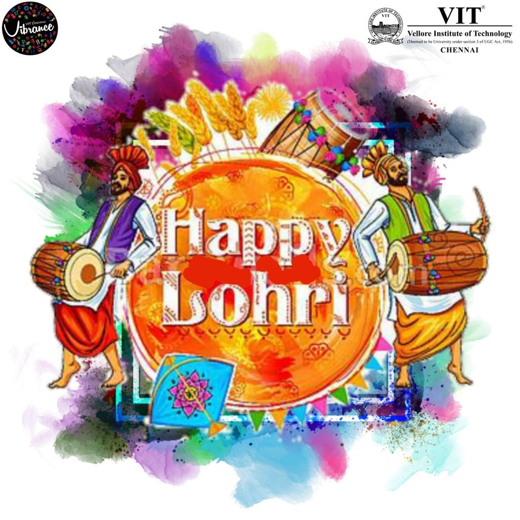 VibranceVIT's tweet photo. "If you tickle the earth with a shovel, she laughs with a harvest.” Here comes Lohri spreading the message of prosperity! Gather around with your loved ones and light the bonfire of happiness to drive out negativity. The Vibrance family wishes everyone a joyous Lohri! https://t.co/JiOdLkXD0f
