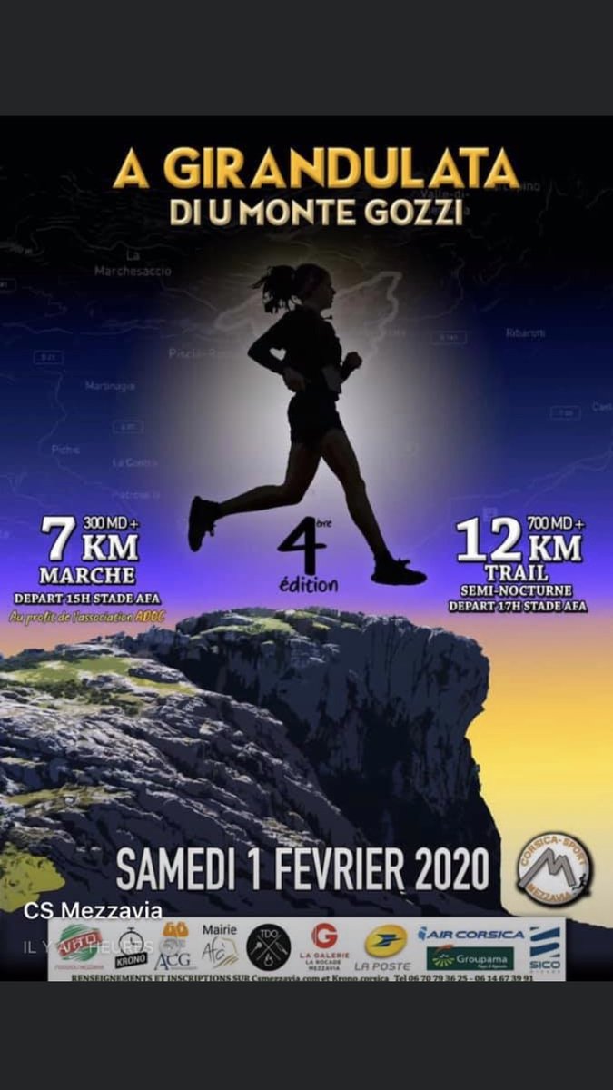 CHCastelluccio's tweet image. 🗣 [À partager / Da sparte] 🔜 Samedi 1er février 🏃‍♀️Marche au profit de l’association #ADOC #trail #Gozzi #AGirandulata #Ajaccio #Corse #cancerologie #sante #sustegnu @AmideiFabrice 
💪