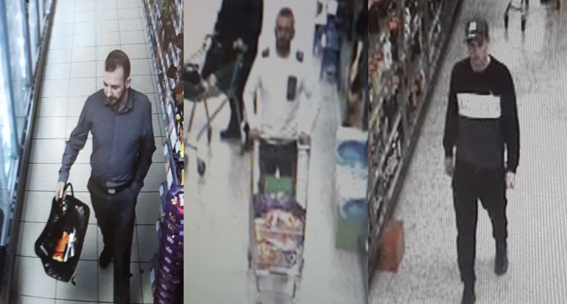 northumbriapol's tweet photo. Do you recognise any of these 3️⃣ men? Officers investigating a series of thefts from supermarkets in the #Cramlington &amp; #Blyth areas are keen to trace them.

They could have information that can assist with our enquiries. ☎️x 101 reference 160469A/19. Thanks! https://t.co/ds820r79FZ