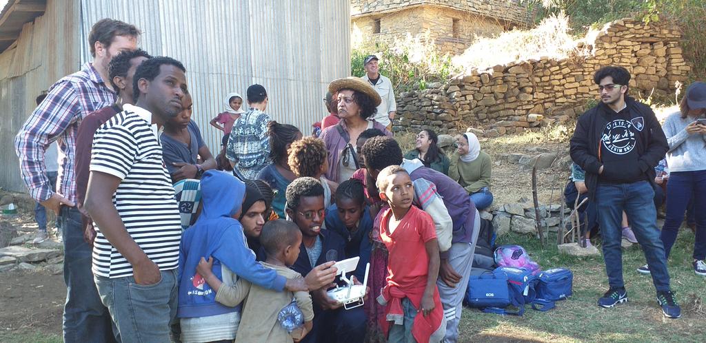 Dan_Tigrean's tweet photo. We @MekUniETH in collaboration with students and professors from The Newyork University of Shanghai have deminestrated the use of #Go_Pro & #Drone Cameras to capture & retain better preservation of heritage at #Chelekot_Selassie @StAndrewsAnthro @DrKindeya @GoiEth @HarvardAnthro https://t.co/69t14UKikV
