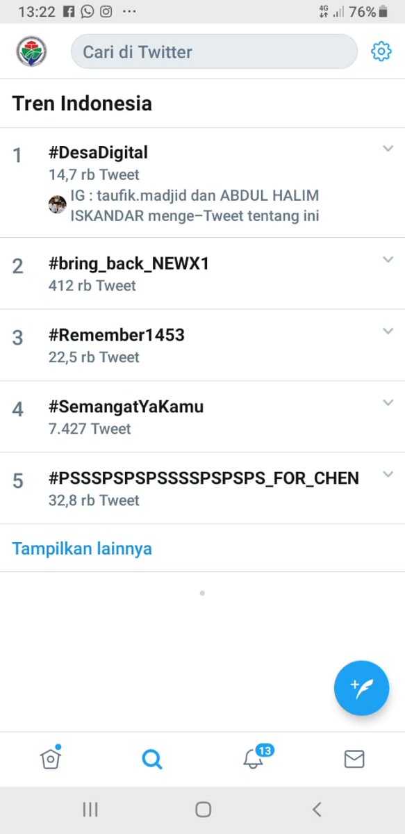 SukoyoKasekpro's tweet photo. Alhamdulillah #DesaDigital jadi Tranding Topic pkl 13.20 wib. Terimakasih atas kekompakan semua pihak khususnya TPP di semua level.
@halimiskandarnu
@imansyukri 
@anwsanusi 
@taufikmadjid71 
@fachrilabalado 
@tppkemendes https://t.co/c90pD148BM