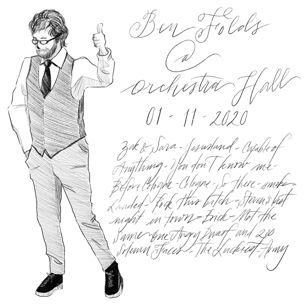 etudesque's tweet photo. @BenFolds I’m a huge fan and also a cellist in the East Metro Symphony Orchestra in Minnesota (I also dabble in art)! I was deeply moved by your music as always. Thank you for your support of the classical arts! https://t.co/g0UdV3SYew
