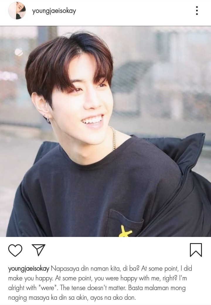 80:~youngjae (his ig account is private, ok? Actually silang apat: mk, jy and jb too, private lahat ng account) #MarkJin