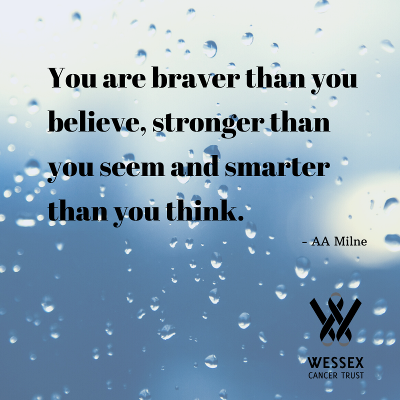 WessexCancer's tweet photo. A little reminder as we head into a new week... #motivation monday #newweek #bravestrongsmart https://t.co/P2qXdib54y