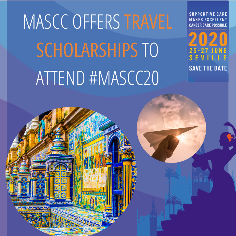 CancerCareMASCC's tweet photo. MASCC offers travel scholarships from low income countries to attend the #MASCC20. The award application deadline is January 15, 2020. Learn more:
https://t.co/k6sDcfk6x7 https://t.co/sV6KKgToXy