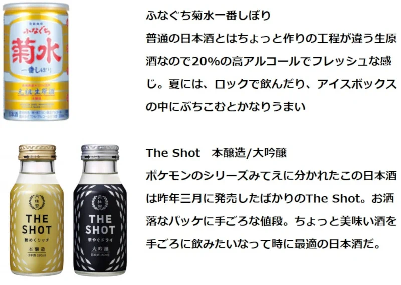新成人にオススメ？コンビニで買える手頃な日本酒レビューwww