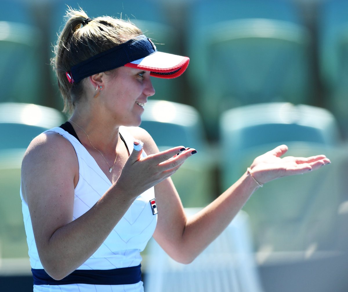 SofiaKenin's tweet photo. Swinging into next round! https://t.co/BnUjdF1MjT