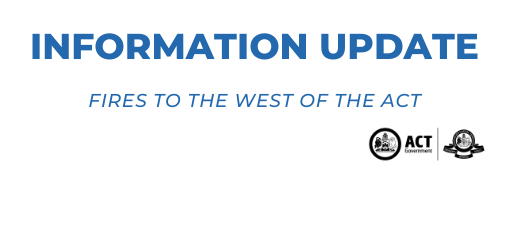 Here is the latest update on bushfires burning to the west of the ACT: esa.act.gov.au/update-fires-w…