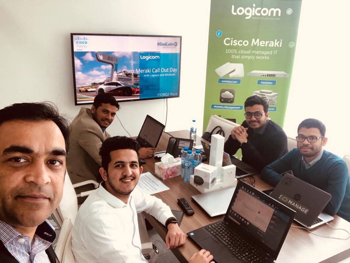 omkar1303's tweet image. Happening now....Sales floor day at our partner office, Mindlabs Technologies LLC focusing on Cisco Meraki Solutions
#Logicom #LogicomDisti #CiscoEMEAR #CiscoMeraki
