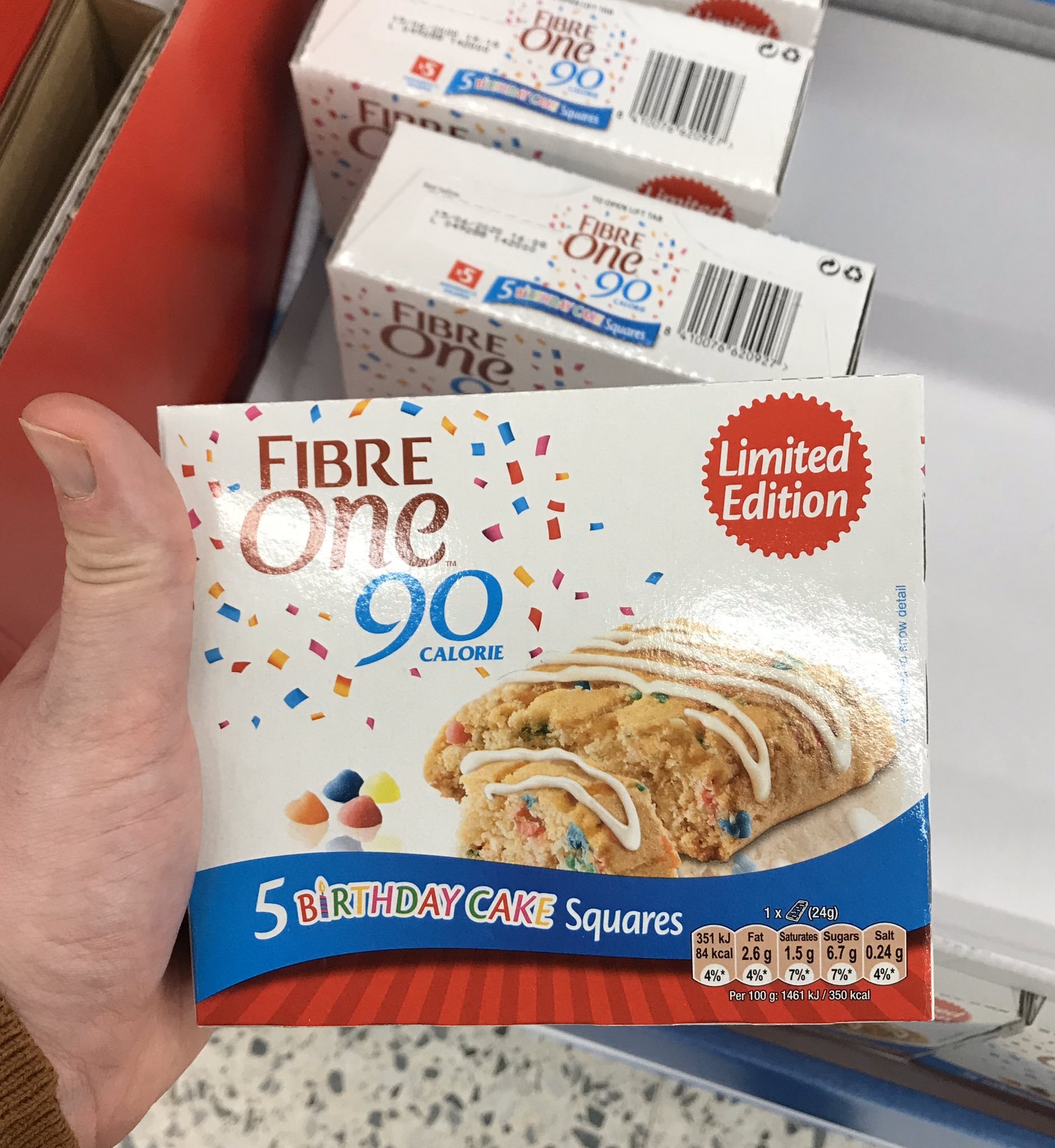 Fibre One Birthday Cake Squares Asda birthday cake pinterest Fibre One Birthday Cake Squares Asda birthday cake pinterest