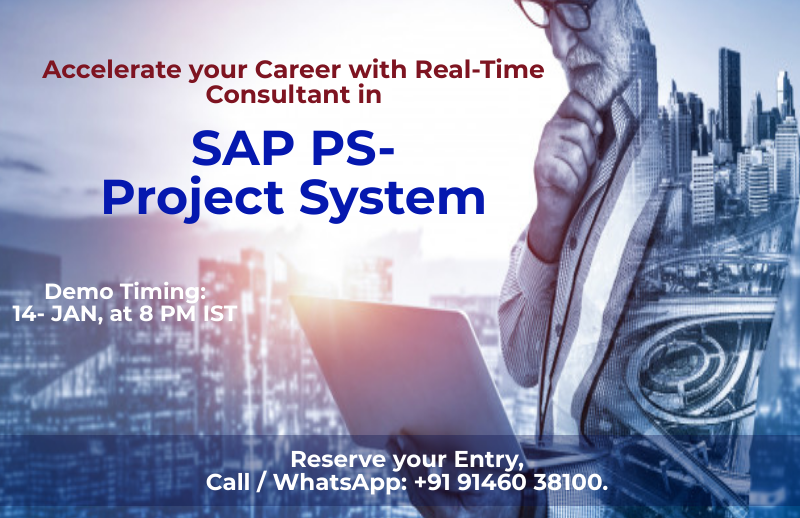 PrachiSAP's tweet photo. Get Trained by Industry Experts &amp; Accelerate your Career with SAP PS- Project System. Reserve your Entry: https://t.co/71Z20Eeskm

You can contact on +91 9146038100. https://t.co/sVaMc1ZRNm