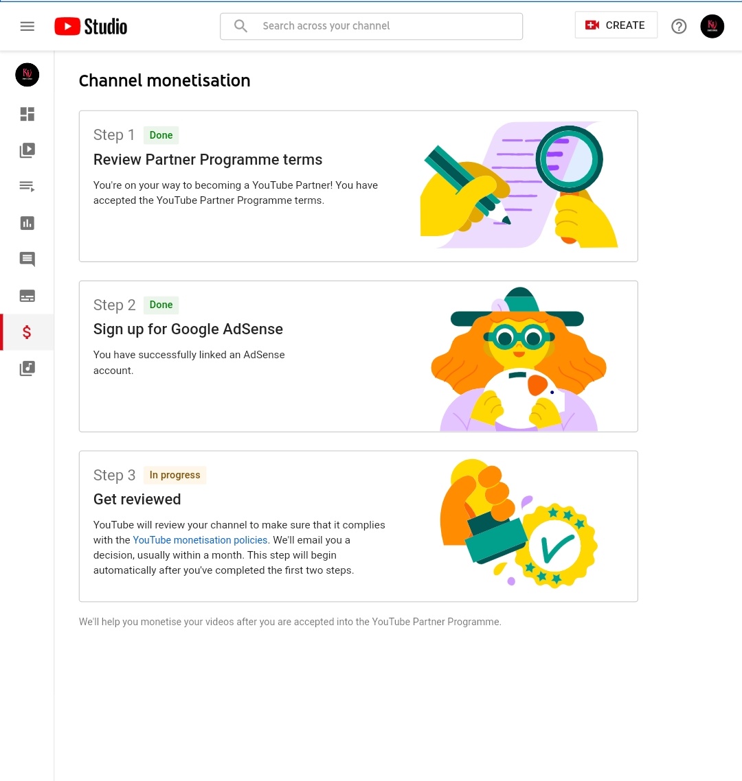 kabir_only's tweet photo. @TeamYouTube @YouTubeIndia
Dear team youtube I Have Already Completed 4k Hours And 1k Subscriber in Previous 365 Days And My Channel is Under Review Till Two Month. But Monetization Not Enable. Please Complete Under Review Process.

https://t.co/dGrpBYL8Sm https://t.co/8tfTqrS6Fv