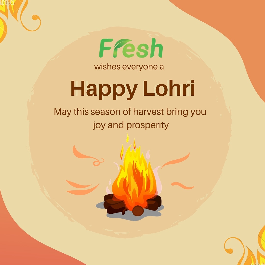 Fresh wishes all a very #HappyLohri

Ring in the harvest seaosn with happiness and cheer!

#Lohri2020 #HappyLohri2020 #IndianFestival #HarvestSeason #SustainableCelebrations #Sustainability