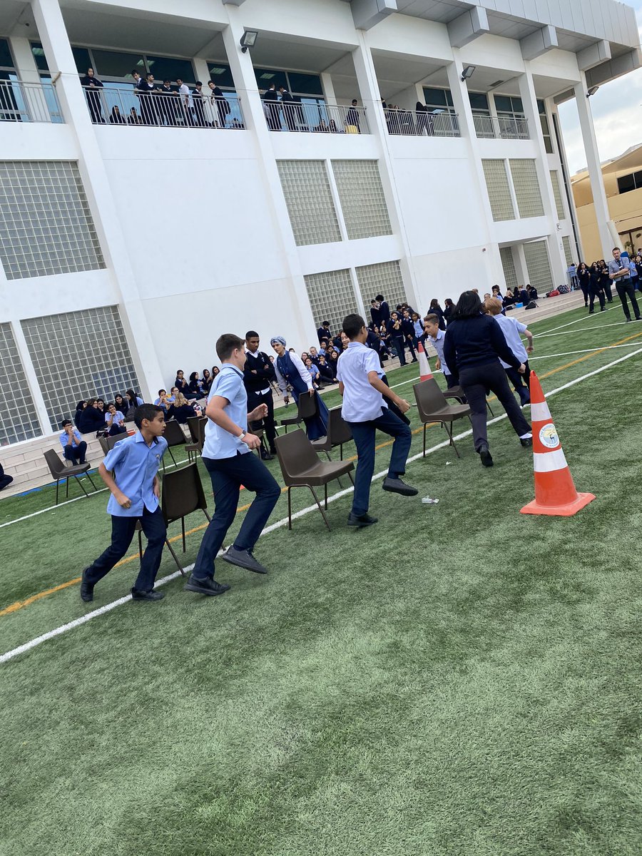 BSAKhydra's tweet photo. Well done to the year 8s taking part in today’s musical chair house event! Lots of fun...see you tomorrow year 9. https://t.co/43VdxqOj61
