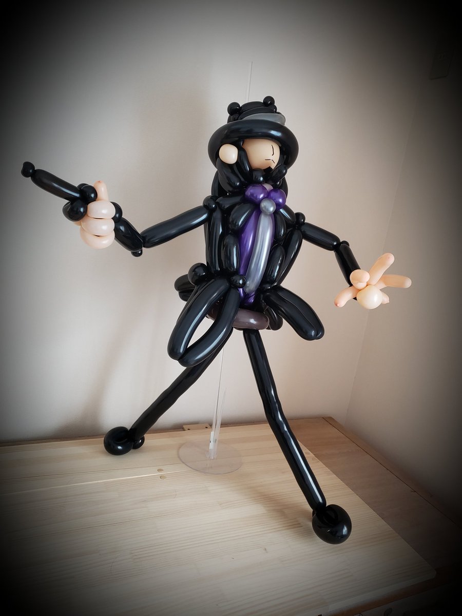 中国ゴマ 木坂 Twitter वर バルーンアート 次元 大介 カッコいいルパン三世キャラを作成してみました ルパン三世 次元 大介 ピストル 帽子 バルーンアート