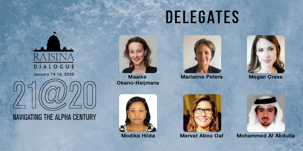 <a href="/LockheedMartin/">Lockheed Martin</a> <a href="/StateDept/">Department of State</a> <a href="/Alok795/">Alok Bansal</a> <a href="/indfoundation/">India Foundation</a> <a href="/Pushan3012/">Pushan Das</a> <a href="/samirsaran/">Samir Saran</a> <a href="/orfonline/">ORF</a> @aasthakaul1 <a href="/ayans1987/">ayan sharma</a> <a href="/AnnuTandonUnnao/">Annu Tandon</a> <a href="/ZafreePapers/">Zafree</a> <a href="/arunmku/">Arun Kumar</a> <a href="/DrArunaSharma6/">Dr. Aruna Sharma</a> <a href="/MinOfJalShakti/">Ministry of Jal Shakti</a> <a href="/teriin/">TERI</a> <a href="/SpokespersonMoD/">Ministry of Defence, Government of India</a> <a href="/AnneBaero/">Anne Bäro</a> <a href="/MEAIndia/">Randhir Jaiswal</a> <a href="/BharathGopalas1/">Bharath Gopalaswamy</a> <a href="/DivyaMaderna/">Divvya Mahepal Madernna</a> <a href="/usponline/">USP - Universidade de São Paulo</a> <a href="/NSEIndia/">NSE India</a> <a href="/NewlandGlobal/">Newland Global Group/ न्यूलैंड ग्लोबल ग्रुप</a> <a href="/GauravGogoiAsm/">Gaurav Gogoi</a> <a href="/DFID_UK/">DFID</a> <a href="/DPG_ORG/">Delhi Policy Group</a> <a href="/csea_afric/">CSEA Africa</a> @IDFCinstitute <a href="/vifindia/">VIF India</a> <a href="/TelAvivUni/">Tel Aviv University</a> <a href="/RolandBerger/">Roland Berger</a> <a href="/HekmatKarzai/">Hekmat Khalil Karzai</a> <a href="/PhRMA/">PhRMA</a> @DeptofDefense <a href="/BCG/">Boston Consulting Group</a> <a href="/KiranPasricha1/">Kiran Pasricha</a> <a href="/AnantaAspen/">Ananta Aspen Centre</a> <a href="/jesperms/">Jesper Møller Sørensen - private</a> <a href="/jonasPplesner/">Jonas Parello-Plesner</a> <a href="/LinaBeydoun/">Lina Beydoun</a> @LisaCurtisHF <a href="/mguloba1/">Madina Guloba</a> @clubdemadrid <a href="/KumawatML/">ML Kumawat</a> <a href="/adgpi/">ADG PI - INDIAN ARMY</a> Delegates at #Raisina2020 🇮🇳 Link: bit.ly/2Liy62b

• Maaike Okano-Heijmans <a href="/MaaikeOh/">Maaike Okano-Heijmans</a> <a href="/Clingendaelorg/">Clingendael Institute</a>
• Marianne Peters <a href="/mariannepeters3/">Marianne Peters</a> <a href="/DanishMFA/">Denmark MFA 🇩🇰</a>
• Megan Cress
• Modika Hilda
• Mervat Abou Oaf <a href="/tito_ao/">Dr. Mervat Abou Oaf</a>
• Mohammed Al Abdulla