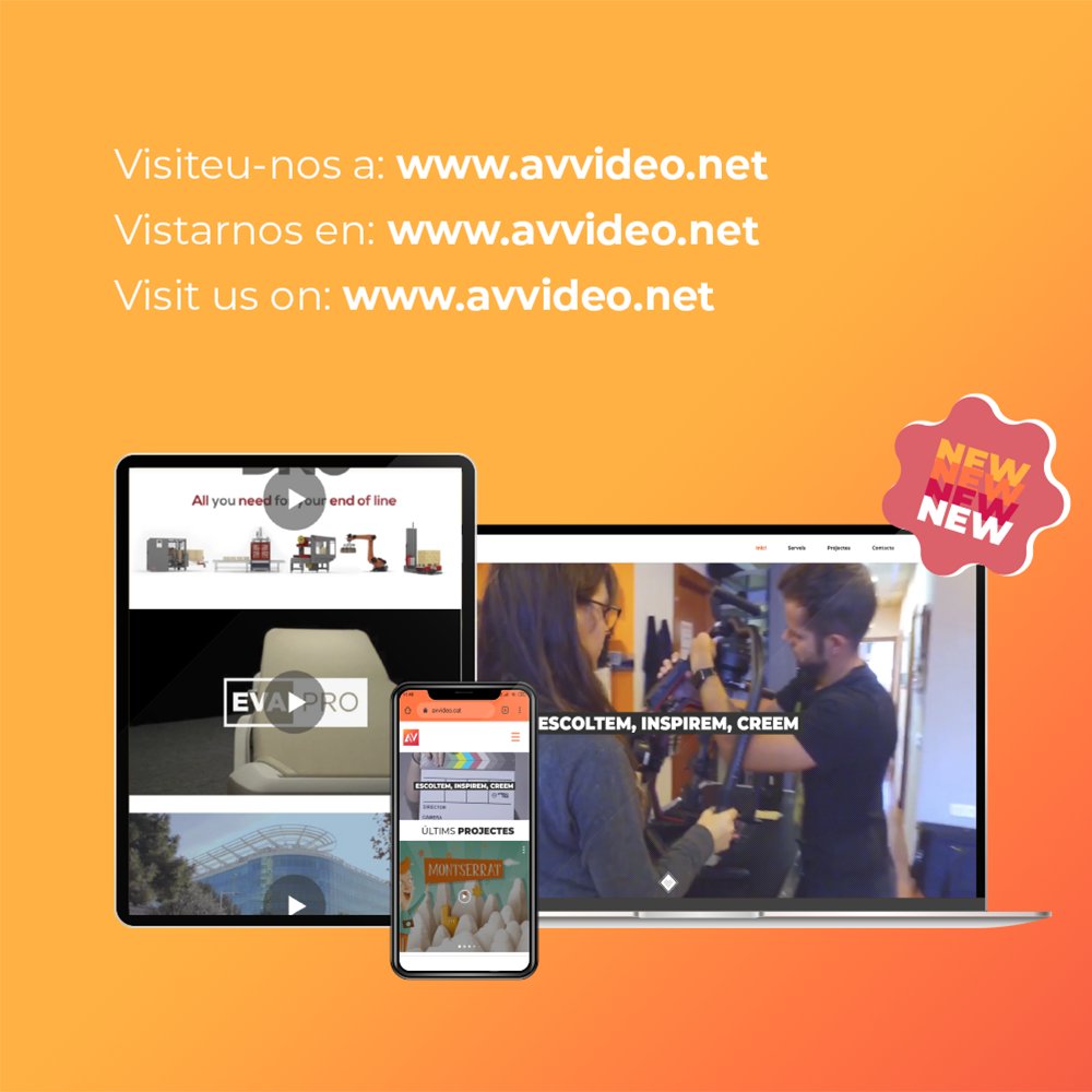 avvideo_net's tweet photo. https://t.co/tmXPchOF04
⁣⁣⁣⁣⁣⁣
•At https://t.co/gNfok9VQN9 you will find information about our services, view finished projects and contact us.

https://t.co/IdRX2YLNWj

#newweb #web #avvideo #comunicació #audiovisual #granollers #barcelona  #multimedia #eventos #producció https://t.co/OF7mJ49fRW