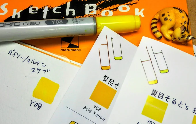 「光沢紙イイぜ?」て #コピック会議 の皆さん言うからとってみやした…左から?、コピー紙、光沢紙…こんなに違う…やっぱ色々難しい
色々参考にしつつ上手に取り込んでいこう… 