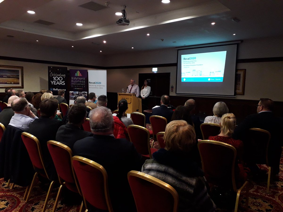 BallymenaMeans's tweet photo. Packed Ballymena BID Business Breakfast @AdairArmsHotel with @dptfinance on #Reval2020 https://t.co/kZ6zyMrEcQ