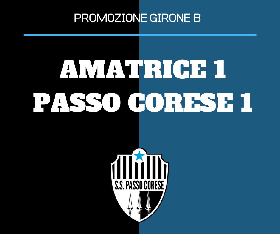 SSPassoCorese's tweet photo. PROMOZIONE | Amatrice - Passo Corese 1 - 1 https://t.co/y1Ygs7BUWW https://t.co/HVa6gLbmzP