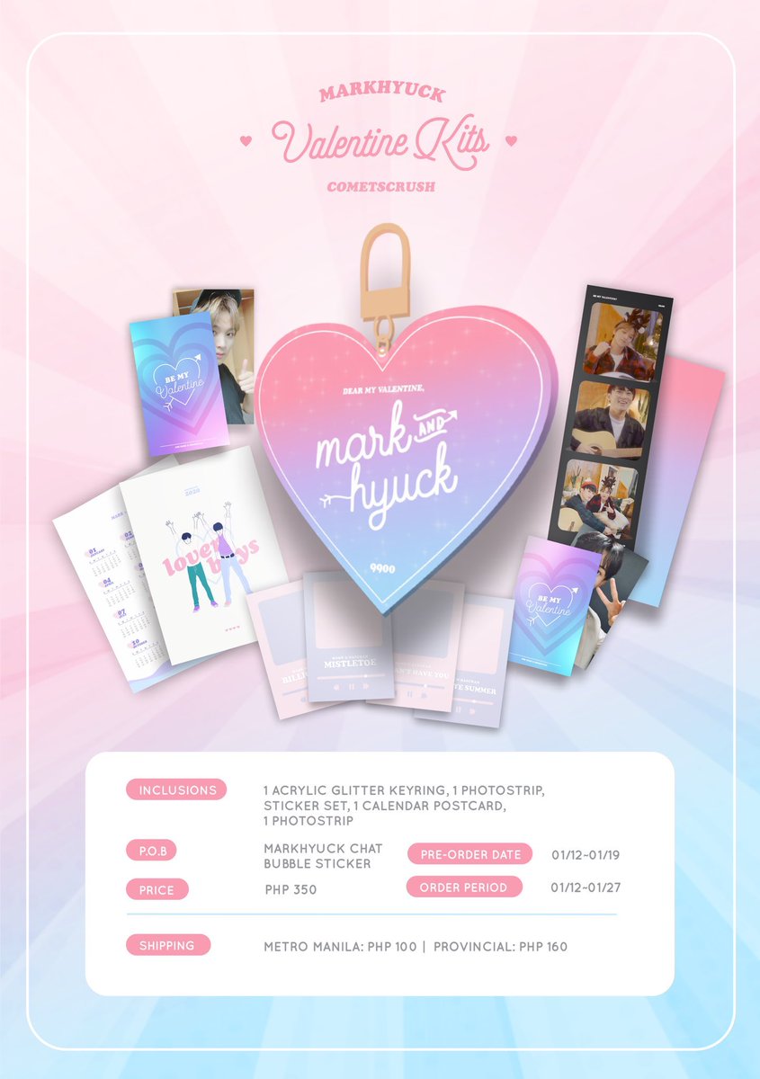 soundspaxe's tweet photo. [ SG GO 🇸🇬 ]
𝘕𝘖𝘔𝘐𝘕 / 𝙈𝘼𝙍𝙆𝙃𝙔𝙐𝘾𝙆 VALENTINE KITS by @cometscrush_com and @00princejeno for NCT Mark, Haechan, Jeno, Jaemin 
一 
deadline: 25 jan 2020, 23:59
order form: https://t.co/uLDnSXZyNm 
一 
[ #soundspaxego ] https://t.co/SagGRzh5qj