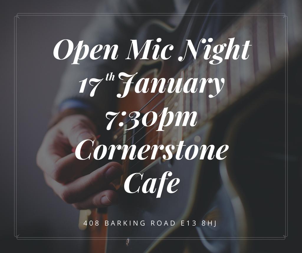 edenplaistow's tweet photo. The first Open Mic Night of the decade is this Friday! Join us for an evening of music, poetry, comedy and more. Plus, delicious hot food and drink. And as always, great company. Friday 17th Jan 7:30pm-10pm @CornerstoneCaf https://t.co/6FDDu4RbMZ