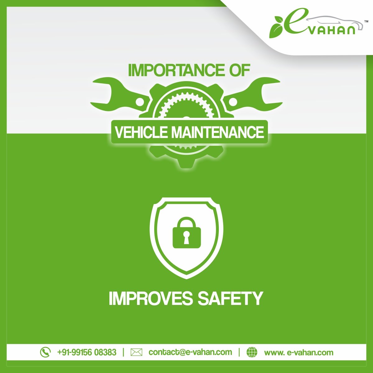 eVahan on Twitter "A well maintained vehicle is safe to drive for you