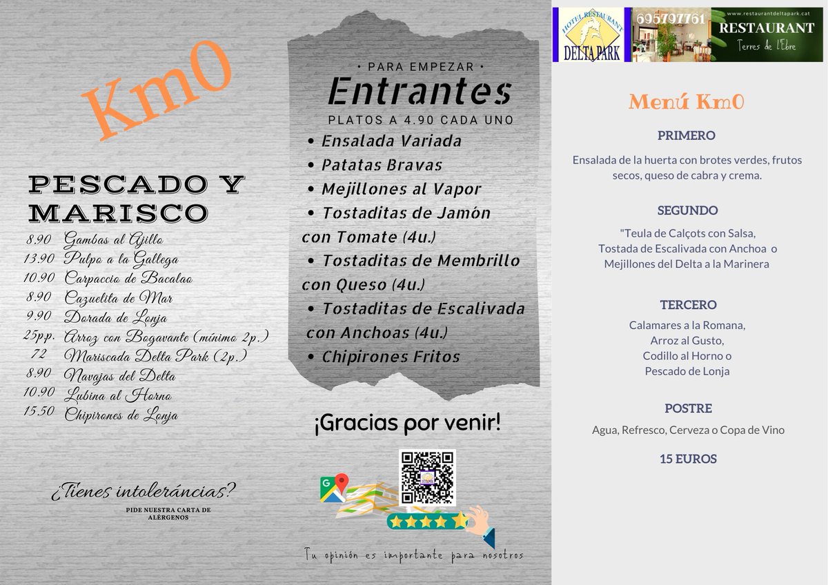 delta_park's tweet photo. Carta gener amb menú km0, bon dilluns familia! https://t.co/qzZnbOBsBr