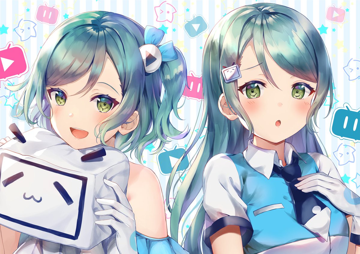 MidniteTreasur1's tweet photo. This post features the cute twins Hina and Sayo Hikawa from the Bang Dream series.

Hikawa Hina is a third-year student and the student council president at Haneoka Girls' High School, as well as the guitarist of Pastel*Palettes. She is the younger, more bright-eyed twin of Sayo. https://t.co/OdfPoWyDpA