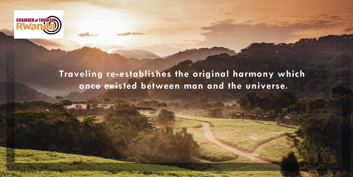 TourismChamber's tweet photo. Traveling re-establishes the original harmony which once existed between man and the universe.” – Anatole France
#Mondaymotivation
#RemarkableRwanda https://t.co/F1vQf2shcb