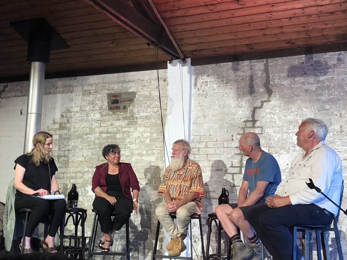 Instead of greed, be more modest.   Care for the earth. “We need to have different values” - author Bruce Pascoe at #BallawinneFestival