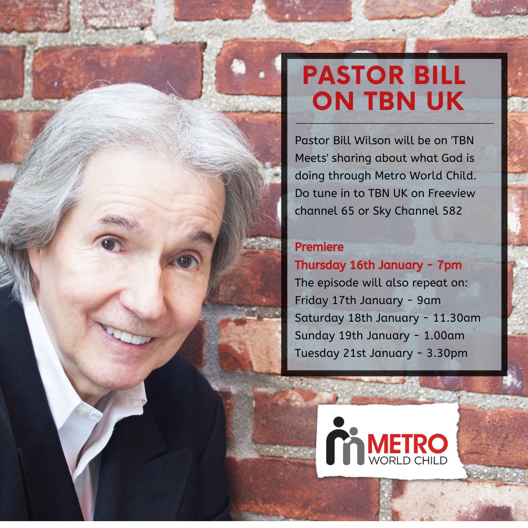 We are so excited that <a href="/BillWilsonMetro/">Pastor Bill Wilson</a> will be on <a href="/TBNUKtv/">TBN UK</a>  - check out the times and do tune in!