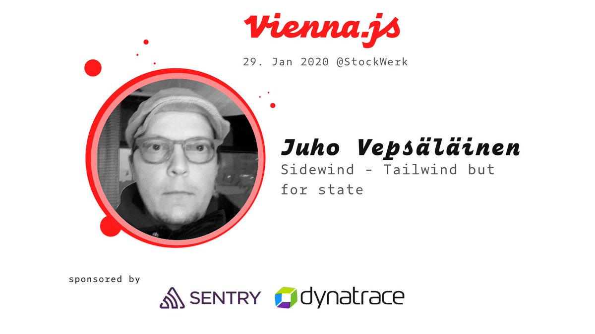 What if you could have state management without being locked in framework X? What if this state management was as light and flexible as <a href="/tailwindcss/">Tailwind CSS</a>?

Join us on 29th at <a href="/STOCKWERKCO/">STOCKWERK Coworking</a> for another great talk by <a href="/bebraw/">Juho Vepsäläinen</a>.

#sidewind #viennajs 

supported by <a href="/Dynatrace/">Dynatrace</a> and <a href="/getsentry/">Sentry</a>