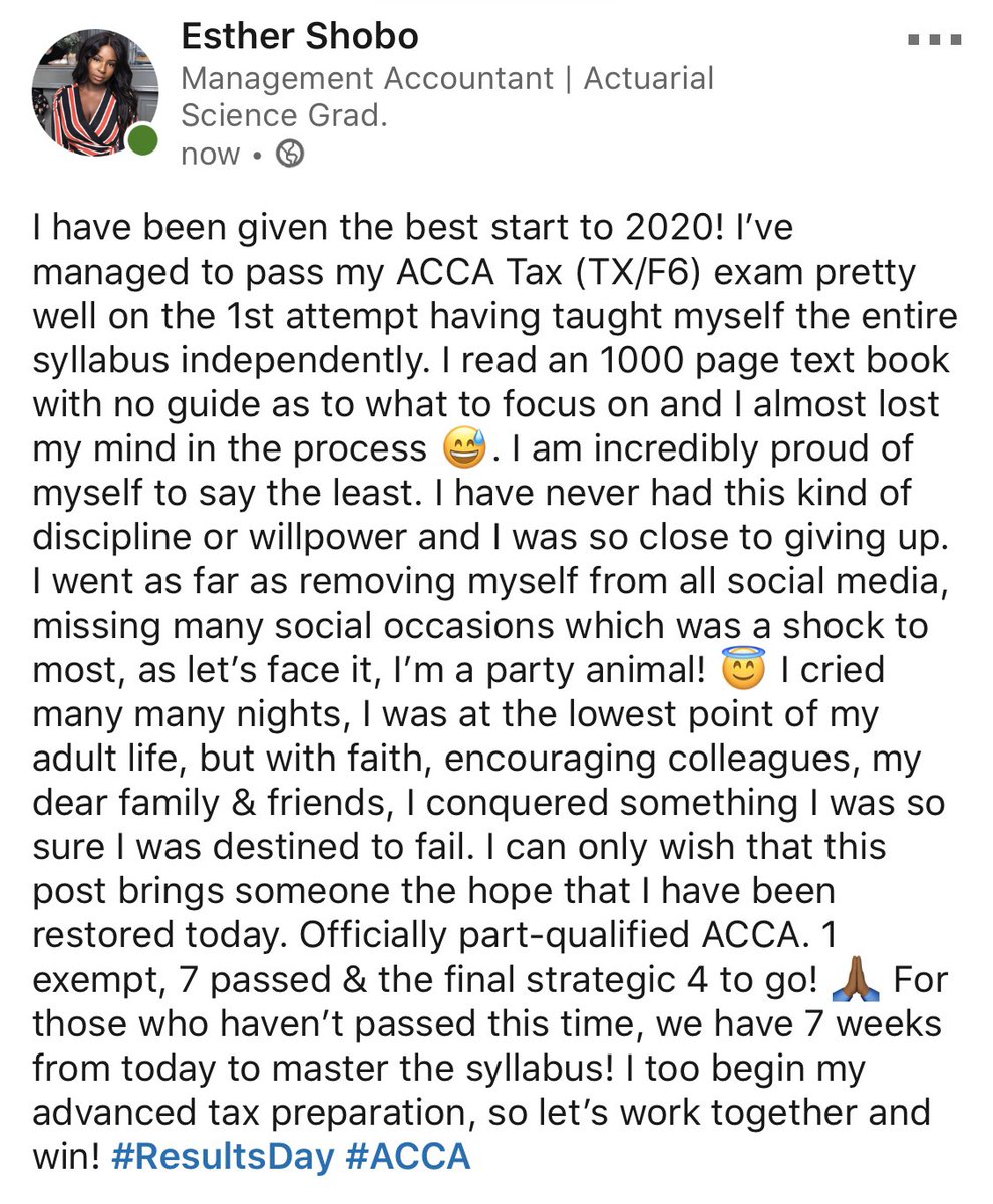Model_Est's tweet photo. #ACCA #resultsday #testimomy #hope #faith #2020 https://t.co/CHmpvAUwP1