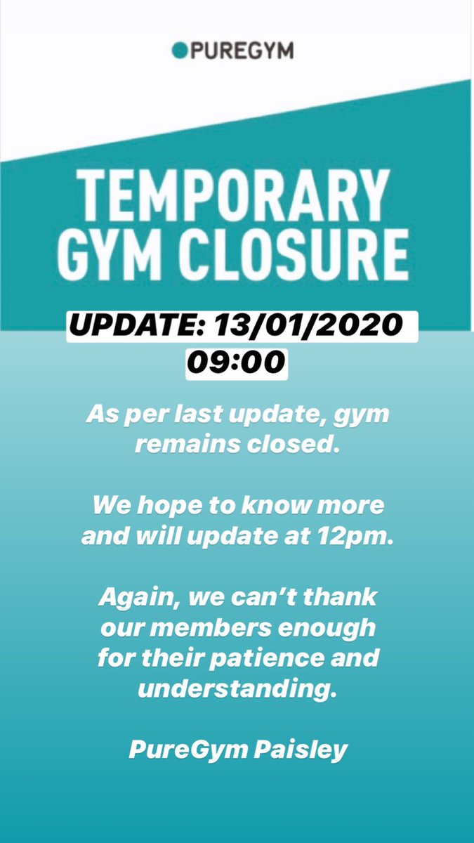 Pure Gym Paisley tweet media