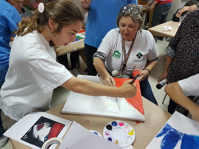 AytoRivas's tweet photo. 'Di-Arte', la exposición de cuadros realizados por integrantes de la asociación de personas con discapacidad de Rivas (Aspadir): 14 al 24 de enero, en el centro cultural García Lorca. El arte como vehículo de expresión y herramienta que impulsa la autonomía y la integración: https://t.co/YLWvg6idkR