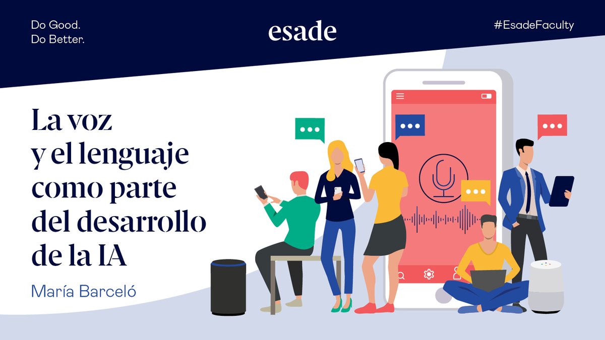 EsadeExecEd's tweet photo. .@Mariabar01 Directora del #ExecutiveMaster en Digital Business en #EsadeMadrid habla en @CincoDiascom sobre el enorme auge de los asistentes de voz virtuales. No te pierdas este #IDEARIUM 👉 https://t.co/wp5Rnuwj6t #EsadeEMDB https://t.co/zBwZnT66xL