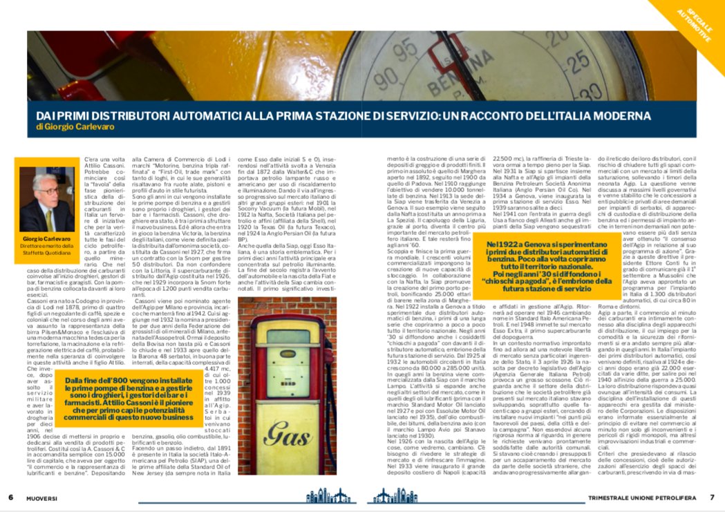 unem_it's tweet image. La #storia dei #distributori di #carburanti è un viaggio nell'Italia moderna, tra #tecnologia, #grafica, #immaginari, #simboli dei #cambiamenti del Paese. Su #Muoversi ci accompagnano in questo viaggio Giorgio Carlevaro e il direttore del @MuseoFisogni: bit.ly/35LjwGd