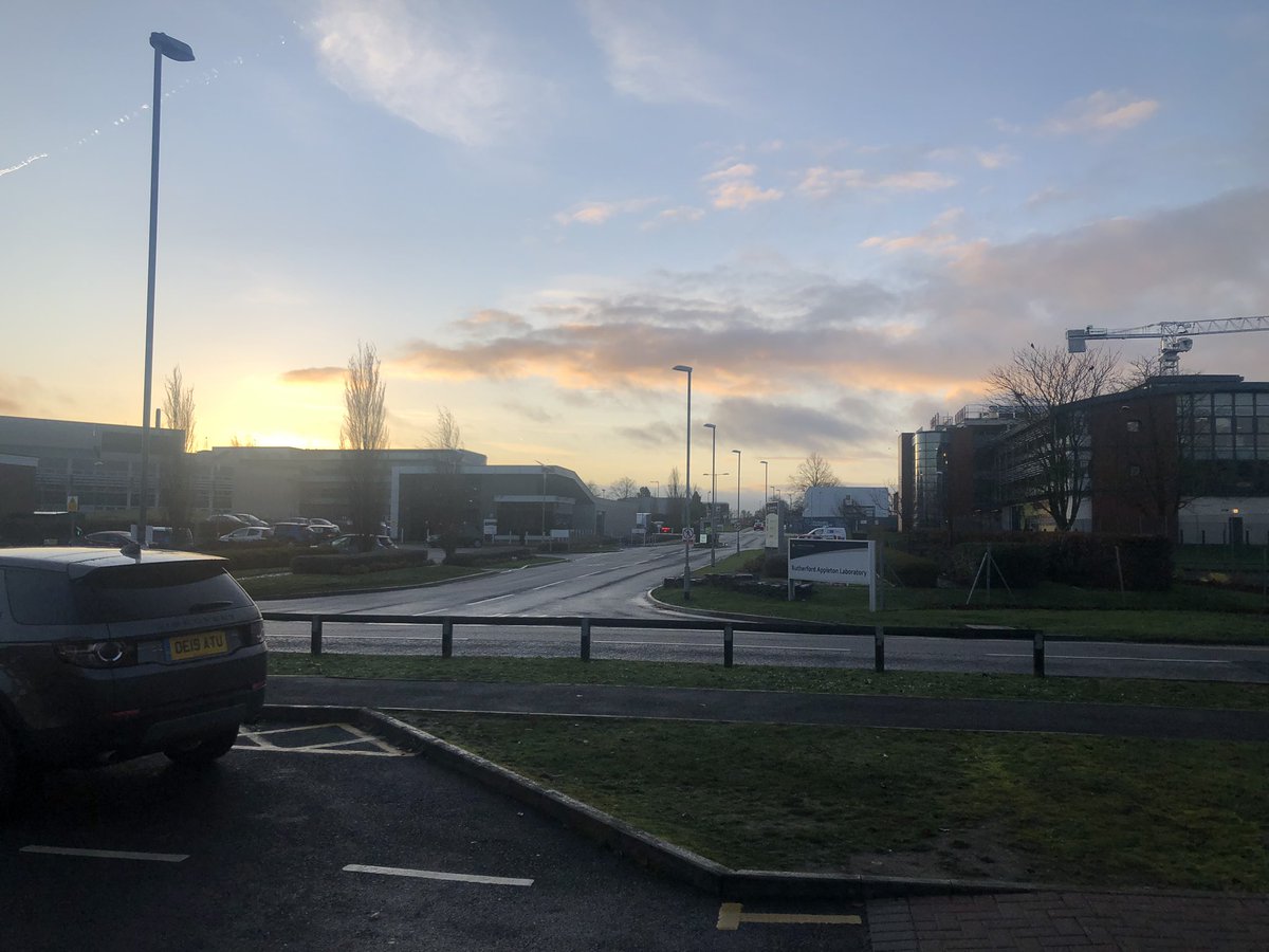 MA_Leinweber's tweet photo. Goodmorning Harwell! Really looking forward to today’s visit and tour at the @HarwellCampus ! @ESABICUK @STFC_Matters @RAL_Space_STFC @ESAbusinessapps @Space4Europe #downtoearth #space2be https://t.co/xlF0vi1HlH