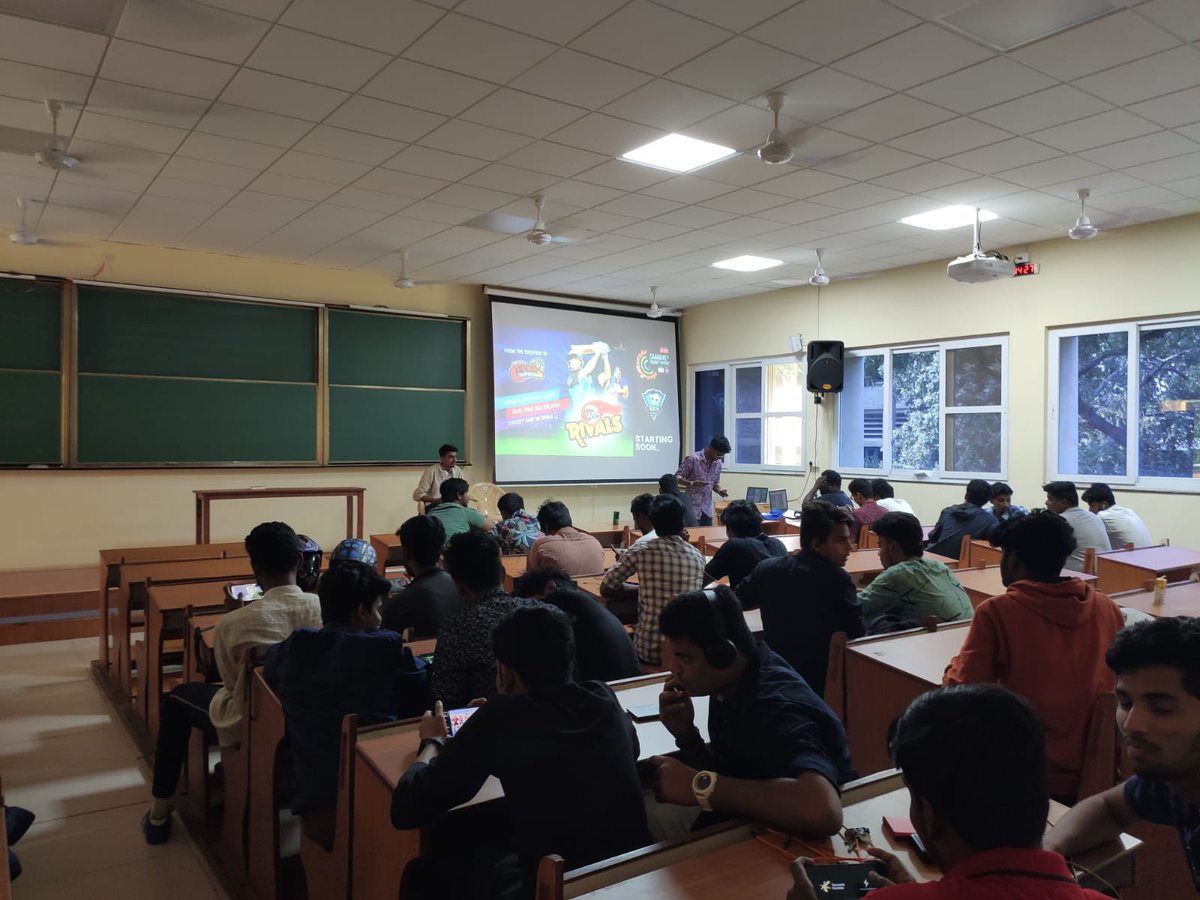 wccrivals's tweet photo. Glimpses from last evening at IIT Saarang!
Gamers playing #WCCRivals - The Real-time Cricket Multiplayer https://t.co/meEkjoE44L