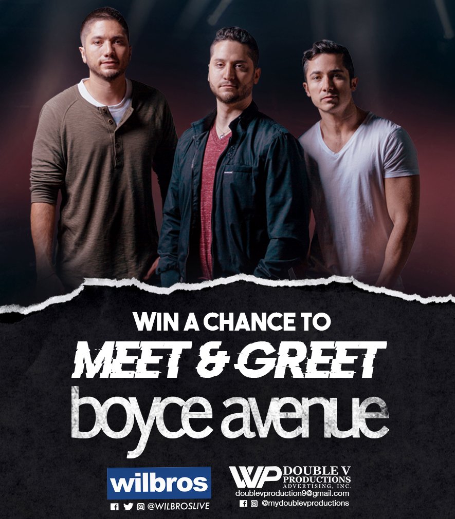 DoubleVProd's tweet photo. 🔥 SPECIAL PROMOTION 🔥
Secure your Diamond Seats to the 'Boyce Avenue LIVE! in Pangasinan' on February 12 at Calasiao Sports Complex and get a chance to WIN one of the lucky few to Meet &amp; Greet BOYCE AVENUE!

Contact 09060919427 to know how.

#DoubleVMusicFestival
#WilbrosLive https://t.co/bnscabLQmP