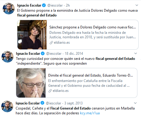 pabloharour's tweet photo. Sabía que Nacho Escolar no me decepcionaría con el nombramiento de Dolores Delgado https://t.co/mLfcZvxz5a