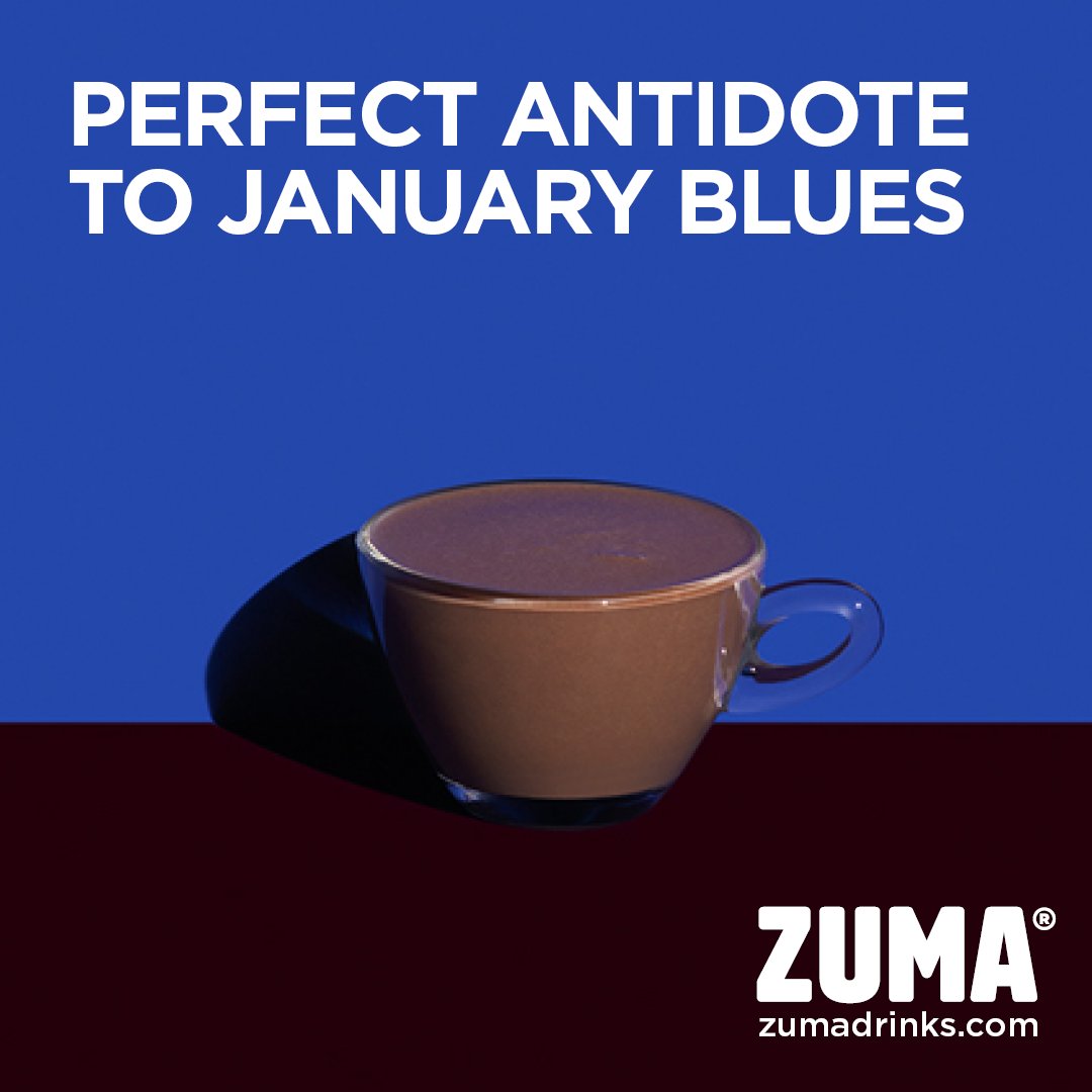 Beat the January blues with a silky smooth thick hot chocolate. Pour 100ml milk into a steaming pitcher and add 1 scoop Thick hot chocolate. Stir well and heat on a steam wand until hot. #thickhotchocolate #januaryblues #chocolate