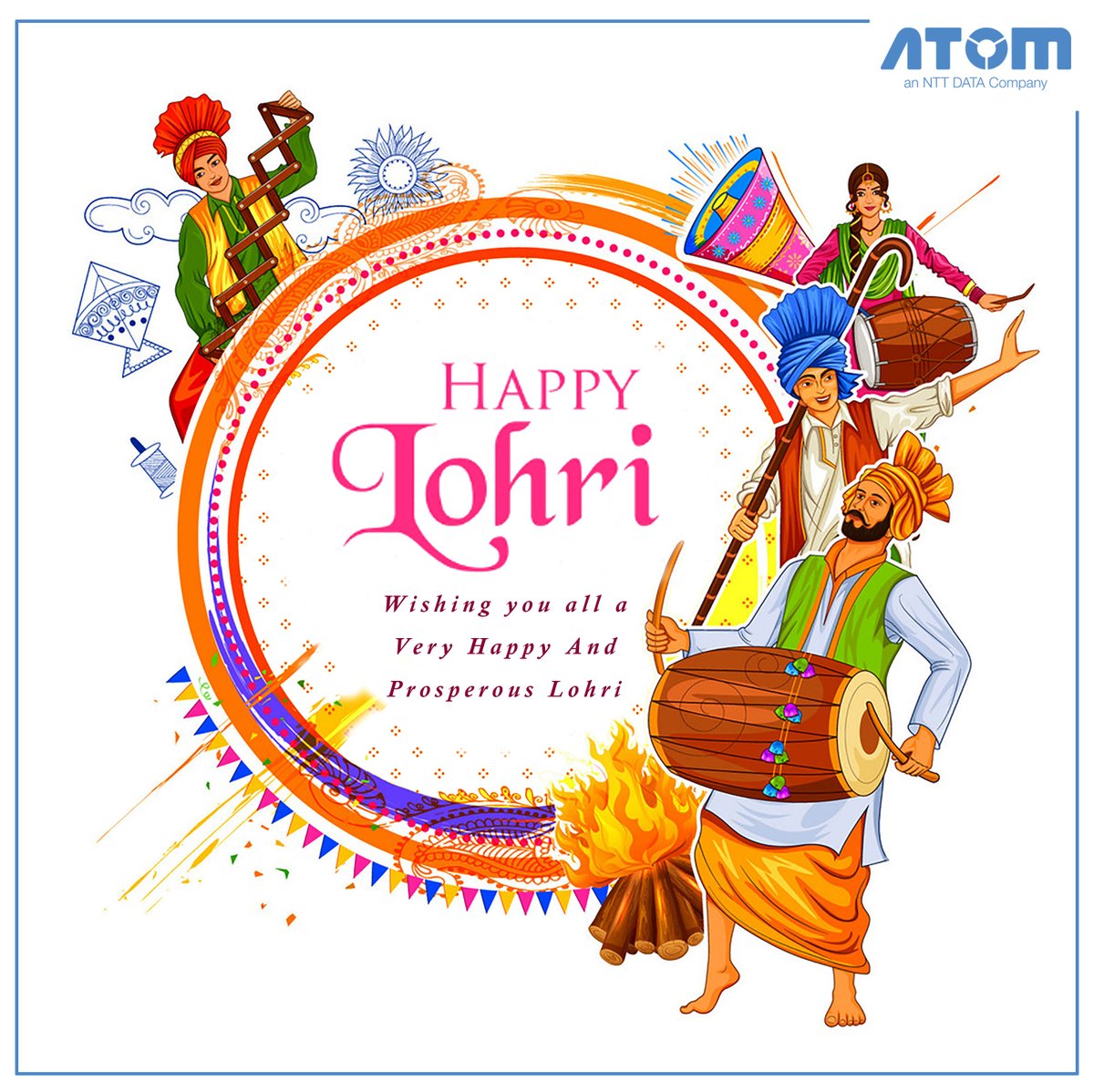 nttdatapayments's tweet image. #Atomtech wishes you all a #HappyLohri