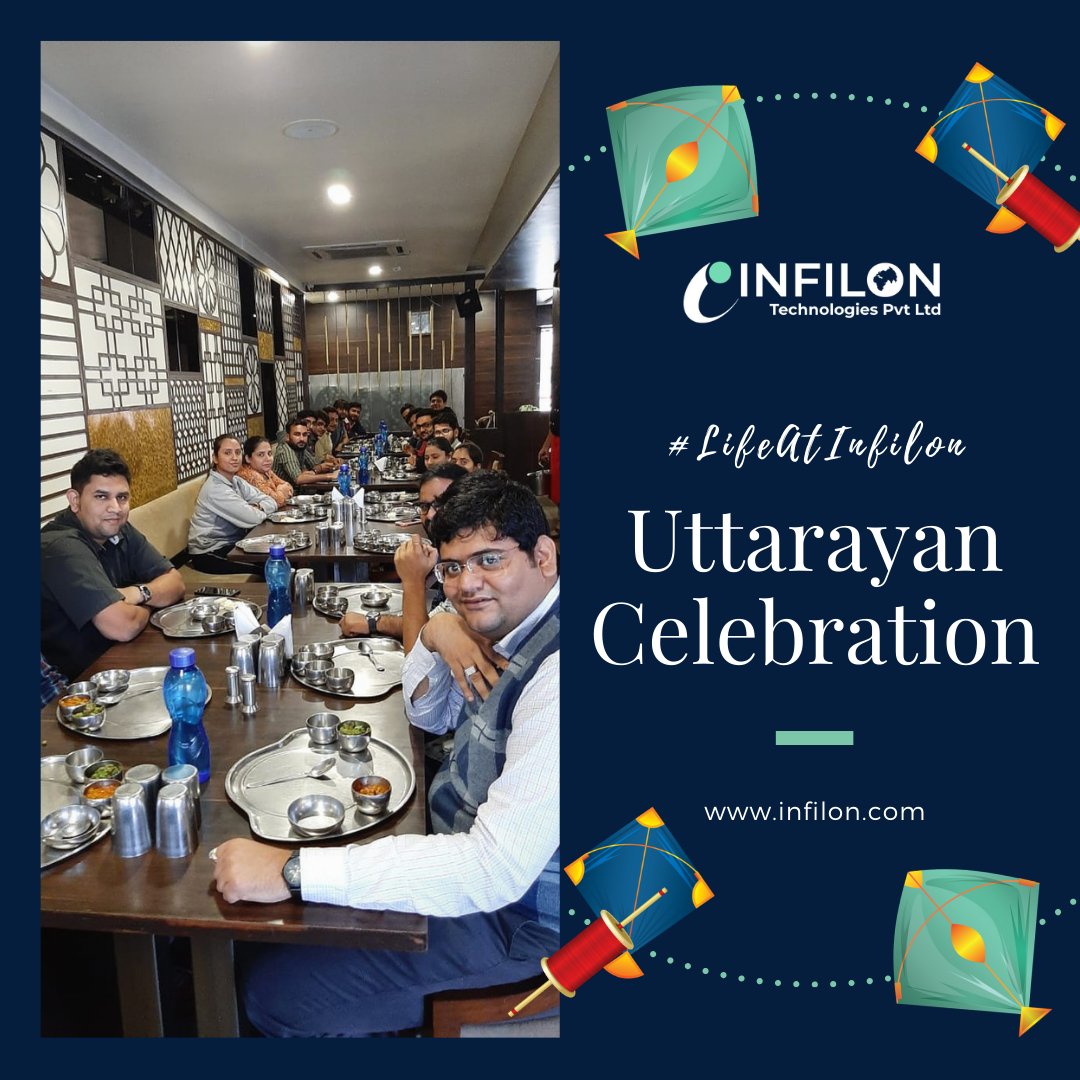 infilon's tweet photo. Time for undhiyu, the popular winter delicacy with Infilon team. Infilon wishes you a happy and safe Uttarayan!
#Infilon #InfilonTechnologies #LifeAtInfilon #InfilonCulture #Ahmedabad #InfilonUttarayan #MakarSankranti #Uttarayan #kitefestival #kites #festival #celebration https://t.co/565etXb2HZ