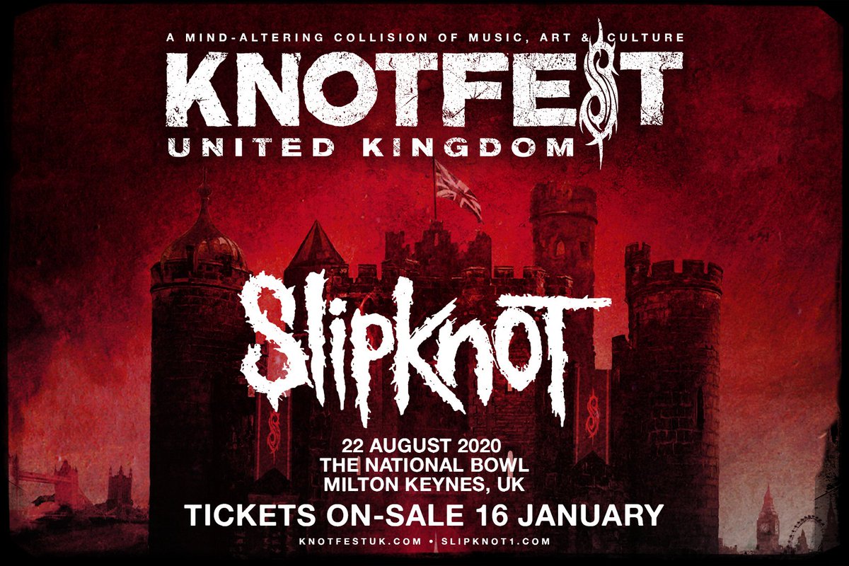 knotfestuk's tweet photo. #KnotfestUK will go on general sale at 10am UK time on Thursday 16th January here: https://t.co/KuccJerVku

Full line-up and on-site activities will be announced soon. https://t.co/3sojEfnbP2